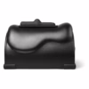 Stylish and functional, this storage case is perfect for organizing your essentials. Black contoured storage case with a smooth surface and textured handle