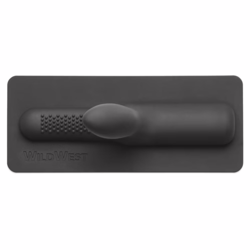 Discover pleasure with this ergonomically designed black intimate product. A black textured intimate product