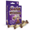 Cola-flavored jelly sweets shaped like humorous figures