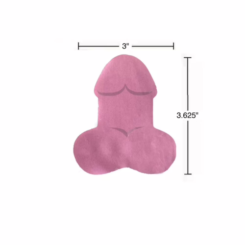 Add a playful touch to your notes with these fun penis-shaped sticky notes. Penis-shaped sticky notes, 3 inches wide and 3.625 inches tall