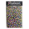 Colorful tissue paper with middle finger graphics, 6 sheets 20"x30"