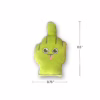 Cactus-shaped plush toy with a hand gesture