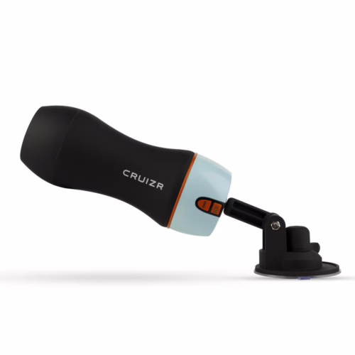 Experience enhanced pleasure with the Cruizr CM06, designed for hands-free enjoyment. Cruizr CM06 Vibrating Masturbator with voice activator and suction base