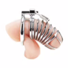 Discover new dimensions of pleasure with the Blue Line Deluxe Chastity Cock Cage. Blue Line Deluxe Chastity Cock Cage with a shiny metallic finish
