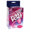 Pussy Pump product packaging, featuring vibrant colors and floral designs