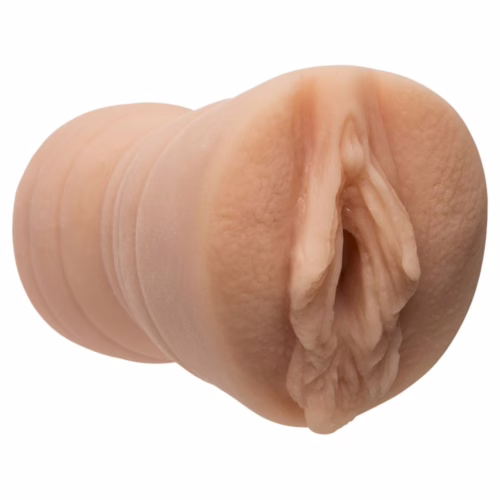 Belladonna pocket pussy in white with realistic textures and body-safe design