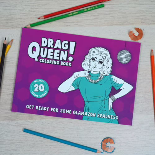 Unleash your creativity with the 'Bubblegum Stuff Drag Queen Coloring Book'! Bubblegum Stuff Drag Queen Coloring Book