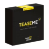 Unleash your playful side with the Tease & Please Tease Me set, perfect for adult game nights. Tease & Please Tease Me game box, with playful text and vibrant colors