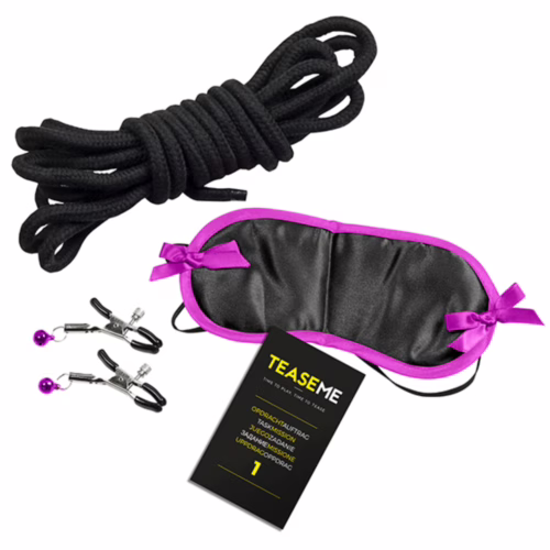 Explore playful intimacy with the Tease & Please Tease Me set. Tease & Please Tease Me Time To Play Time To Tease Set