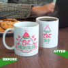 Enjoy a laugh with this playful heat-changing mug, perfect for your coffee or tea! Heat change mug with 'Eat Fresh Italian' and 'Eat SH IT!' designs