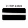 Discover the comfort of the EXS 1 Vegan Non-Latex Internal Condom. White stretch loop on a black background
