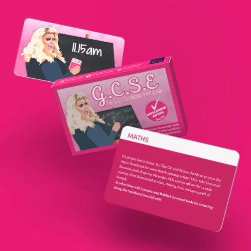 Get ready for a fun quiz experience with the GC's Quiz Game, now available at The Loving Company. The GC's Quiz Game with questions, featuring a playful design and quiz cards