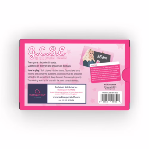 Challenge your friends with The GC's Quiz Game, perfect for team play and fun. The GC's Quiz Game box with instructions and game details