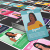 Bubblegum Stuff Girl Power Card Game featuring illustrated cards of influential women