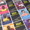 Explore the legendary athletes in the Goat Card Game, available at The Loving Company. Bubblegum Stuff Goat Card Game featuring athlete cards