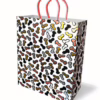 Get ready to add some fun to your gifts with this quirky penis-themed gift bag! Little Genie Glitterati Penis Gift Bag with colorful penis patterns