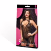 Bling Bling Halter Mini Dress on model, showcasing a mesh design with sparkles