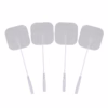 Elevate your pleasure with the Lux Fetish Electro Sex Ultra Shock Set's stimulating electrode pads. Four adhesive electrode pads from the Lux Fetish 9 Piece Electro Sex Ultra Shock Set