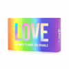 Ignite joy and creativity with the '100 Ways To Make You Sparkle' gift box. Gift Republic Love box with rainbow design and text '100 Ways To Make You Sparkle'