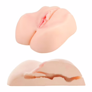 Experience lifelike pleasure with the Me You Us Miss Mia Premium Vibrating Masturbator. Realistic flesh-colored masturbator, showcasing a detailed design