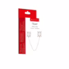 Me You Us Flower Design Nipple Chain - Silver, featuring flower clamps and a chain