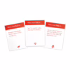 Explore the quirky prompts of the Millennial AF Card Game for a fun night with friends! Three humorous cards from the Bubblegum Stuff Millennial AF Card Game