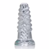 Oxballs Screwd clear cock ring made from premium platinum silicone