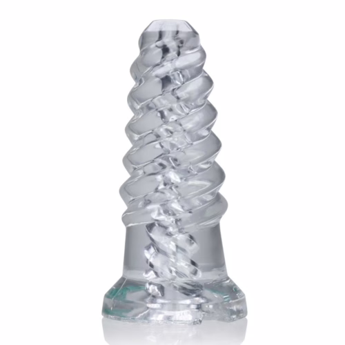 Oxballs Screwd clear cock ring made from premium platinum silicone