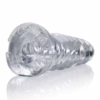 Oxballs Screwd - Clear, a textured clear toy, features a spiral design