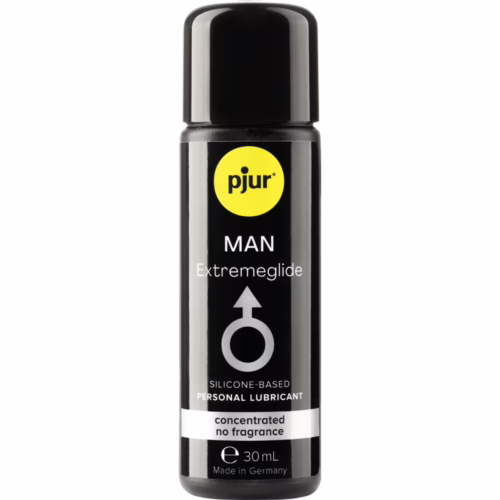 pjur MAN Extremeglide silicone-based personal lubricant, 30 mL bottle