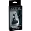 Fetish Fantasy Series vibrating silicone nipple lassos in black
