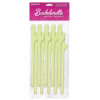 Add a playful twist to your bachelorette party with these glow-in-the-dark dicky sipping straws! Glow-in-the-dark dicky sipping straws, 10-pack