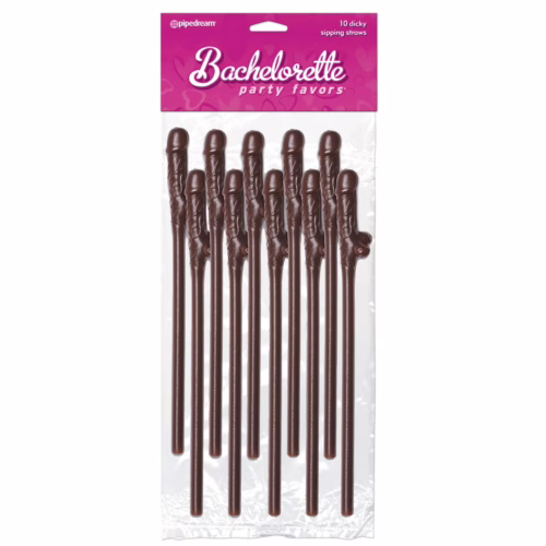 Add some fun to your bachelorette party with these unique dicky sipping straws! Ten dicky sipping straws in a pack
