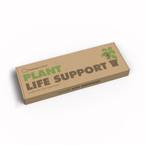 Keep your plants thriving with Plant Life Support, available at The Loving Company. Plant Life Support packaging with a plant illustration