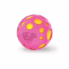 Discover the playful design of the Bubblegum Stuff Pop Zit, perfect for sensory fun. Bubblegum Stuff Pop Zit ball in pink with yellow holes