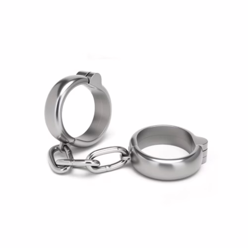 Prowler Red Heavy-Duty Hand Cuffs - Silver, One Size