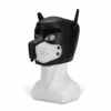 Prowler Red Puppy Muzzle in black and white, displayed on a mannequin head