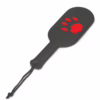 Prowler Red Puppy Paddle in black with a red paw print