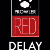 Prowler Red Delay Spray 15ml, features a paw print logo and bold text on a black background