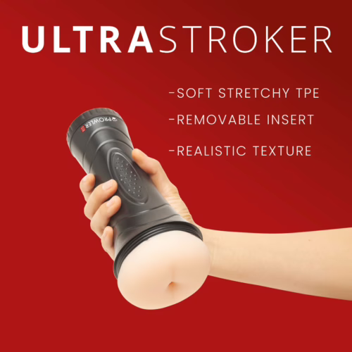 Prowler Red Boy Pussy Stroker in hand, featuring soft stretchy TPE, removable insert, and realistic texture, available at ...