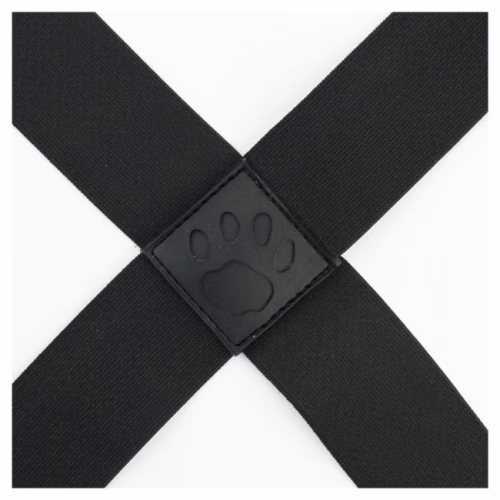 Prowler Red Sports Harness Lite with a paw print logo