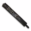 Prowler Red Leather Lockable Collar in black with D-rings