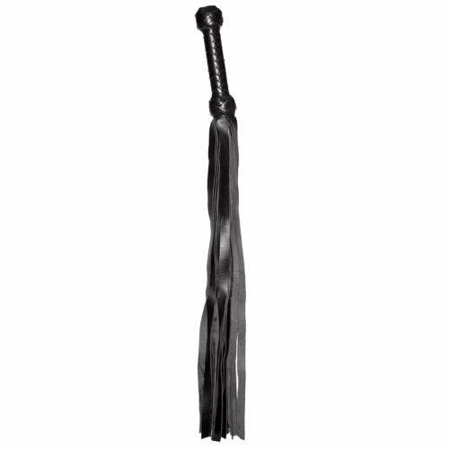 Prowler Red Flogger in black with a braided handle