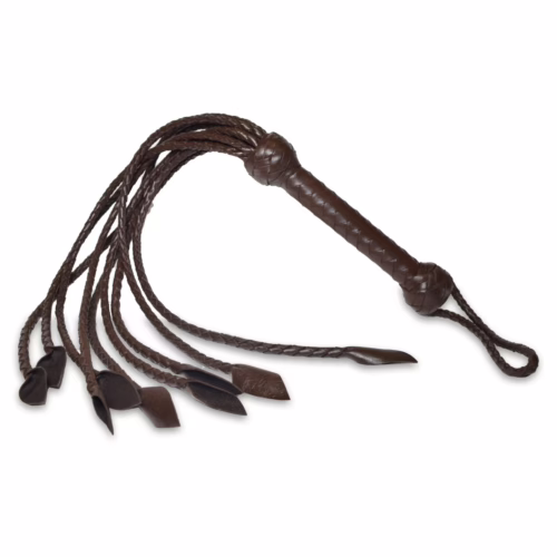 Prowler Red Brown Leather Flogger - Brown, One Size