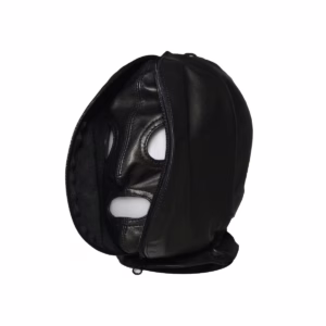Explore the edgy design of the Prowler Red Leather Double Hood, perfect for making a statement. Prowler Red Leather Double Hood With Front Zipper - Black, One Size