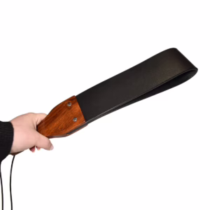 Experience playful elegance with the Prowler Flapper Paddle. Prowler Red Leather And Wood Flapper Paddle - Black, One Size