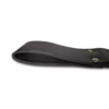 Prowler Red Leather Small Paddle in black, showcasing a smooth, rounded edge