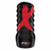 Experience ultimate pleasure with the PDX Elite Air Tight Pussy Stroker. PDX Elite Air Tight Pussy Stroker, a textured black stroker with red logo