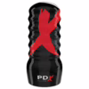 Experience ultimate pleasure with the PDX Elite Air Tight Pussy Stroker, available at The Loving Company. PDX Elite Air Tight Pussy Stroker, featuring a black design with red accents