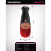 Experience pleasure like never before with the PDX Elite Fuck O Matic Pro Male Masturbator. PDX Elite Fuck O Matic Pro Male Masturbator - XL, showing dimensions and features